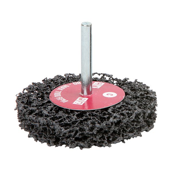 Non-woven nylon fibre Polifibra discs with spindle