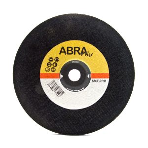 Reinforced abrasive snagging disc for stone