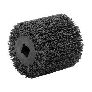 Non-woven nylon fibre Polifibra flap wheels for satin machine with key hole 19 mm