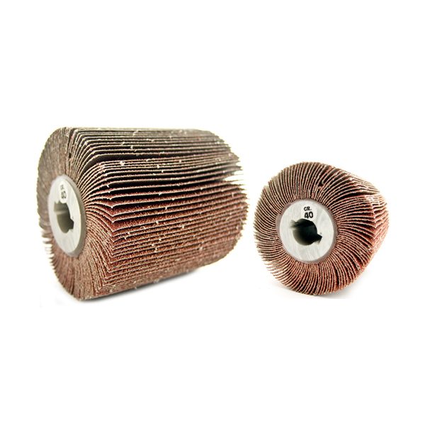 Flap a/o cloth flap wheels for satin finish machine with key hole 19 mm