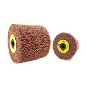 Flap non woven wheels for satin finish machine with key hole 19 mm