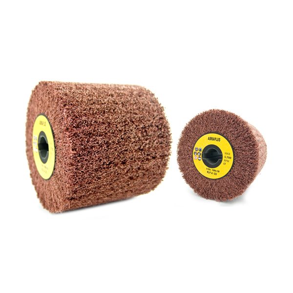 Flap non woven wheels for satin finish machine with key hole 19 mm